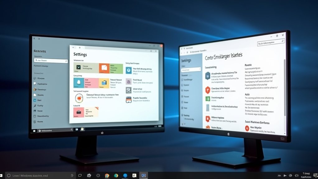 settings app replaces control panel